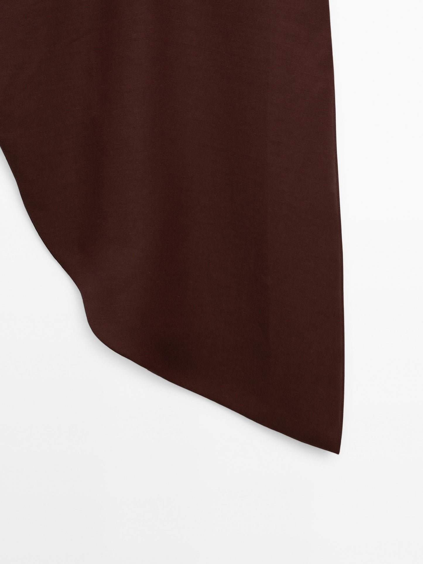 Midi dress with asymmetric hem