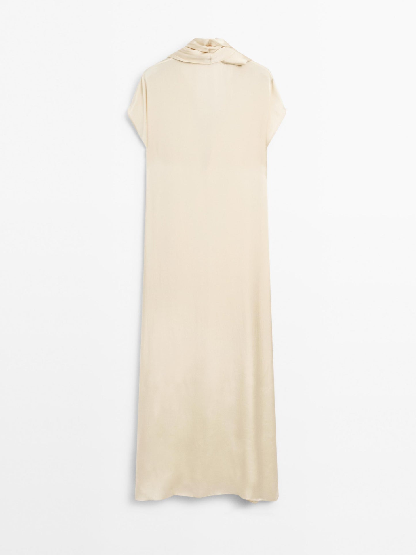 Long flowing dress with scarf detail