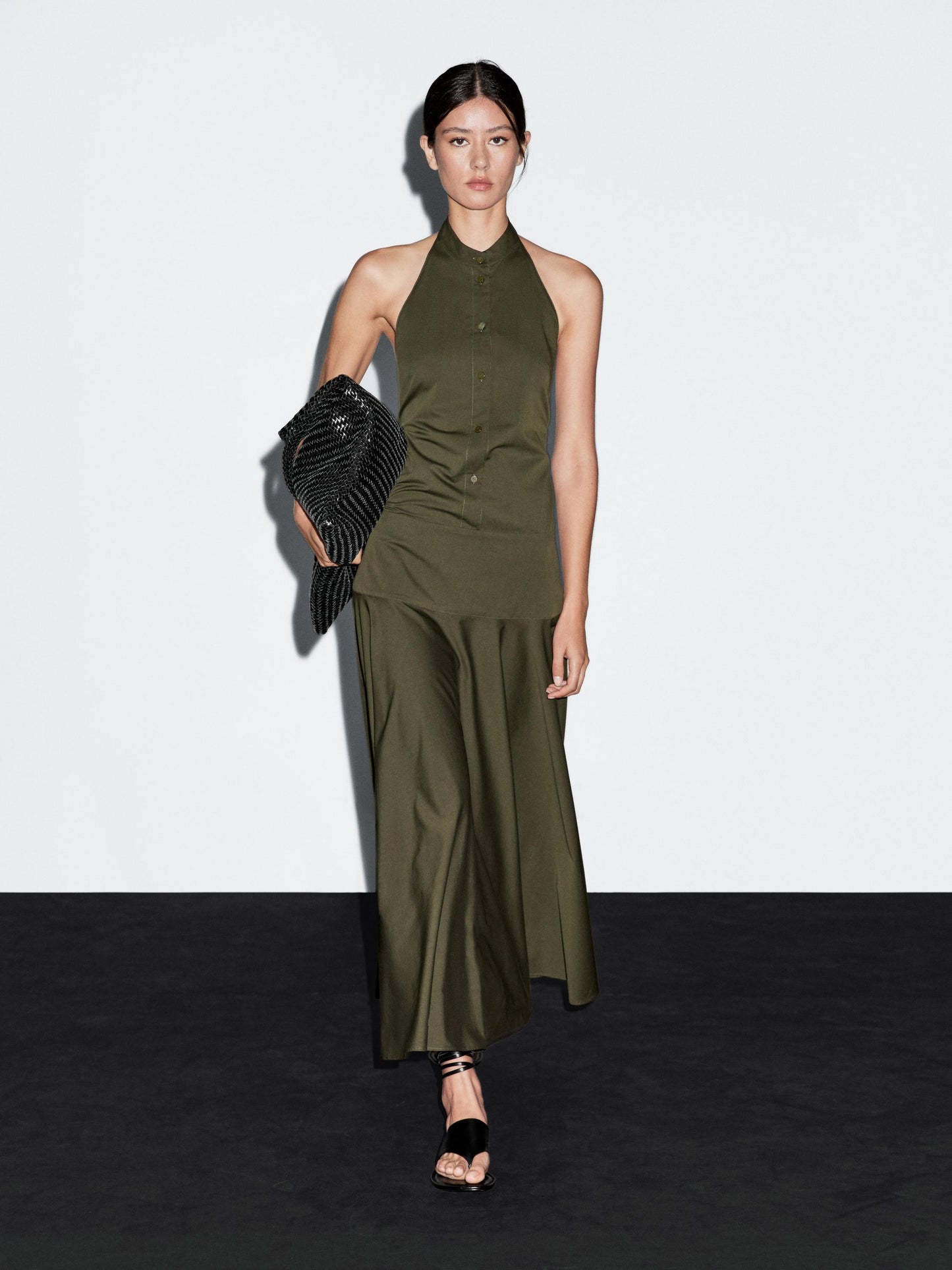 Halter neck long dress