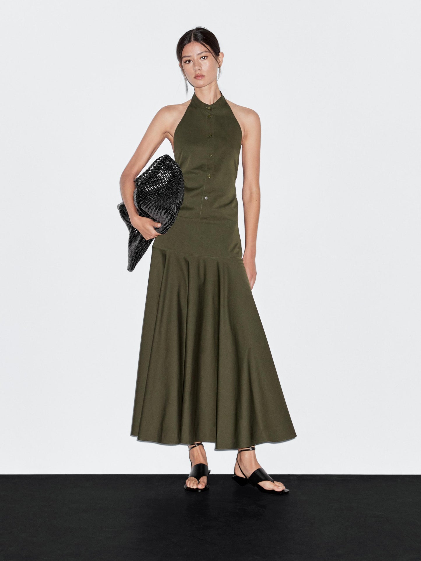 Halter neck long dress