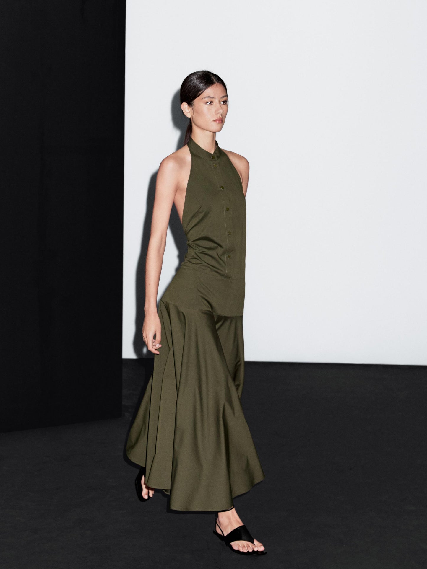 Halter neck long dress