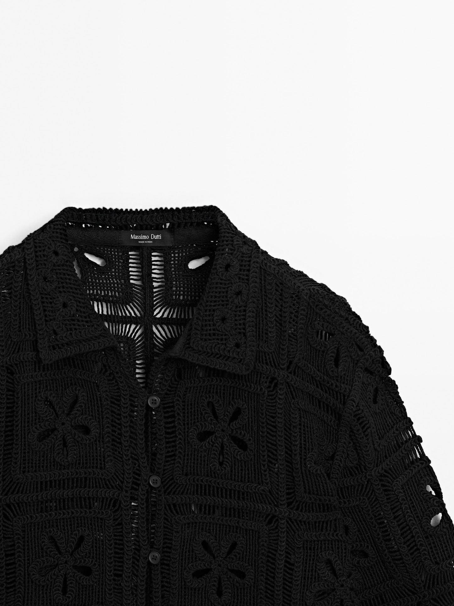 Crochet knit cardigan
