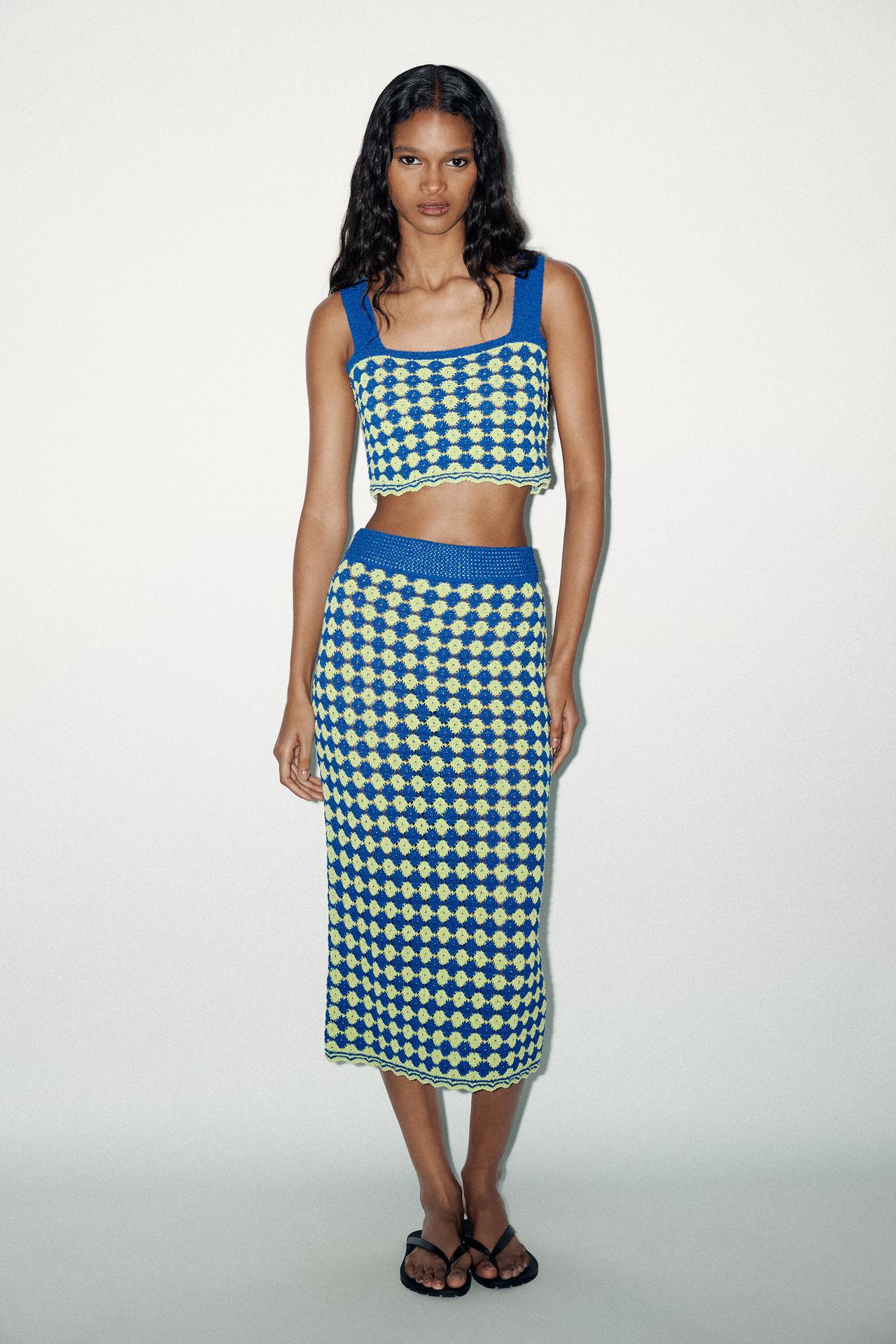 Structured Knit Skirt