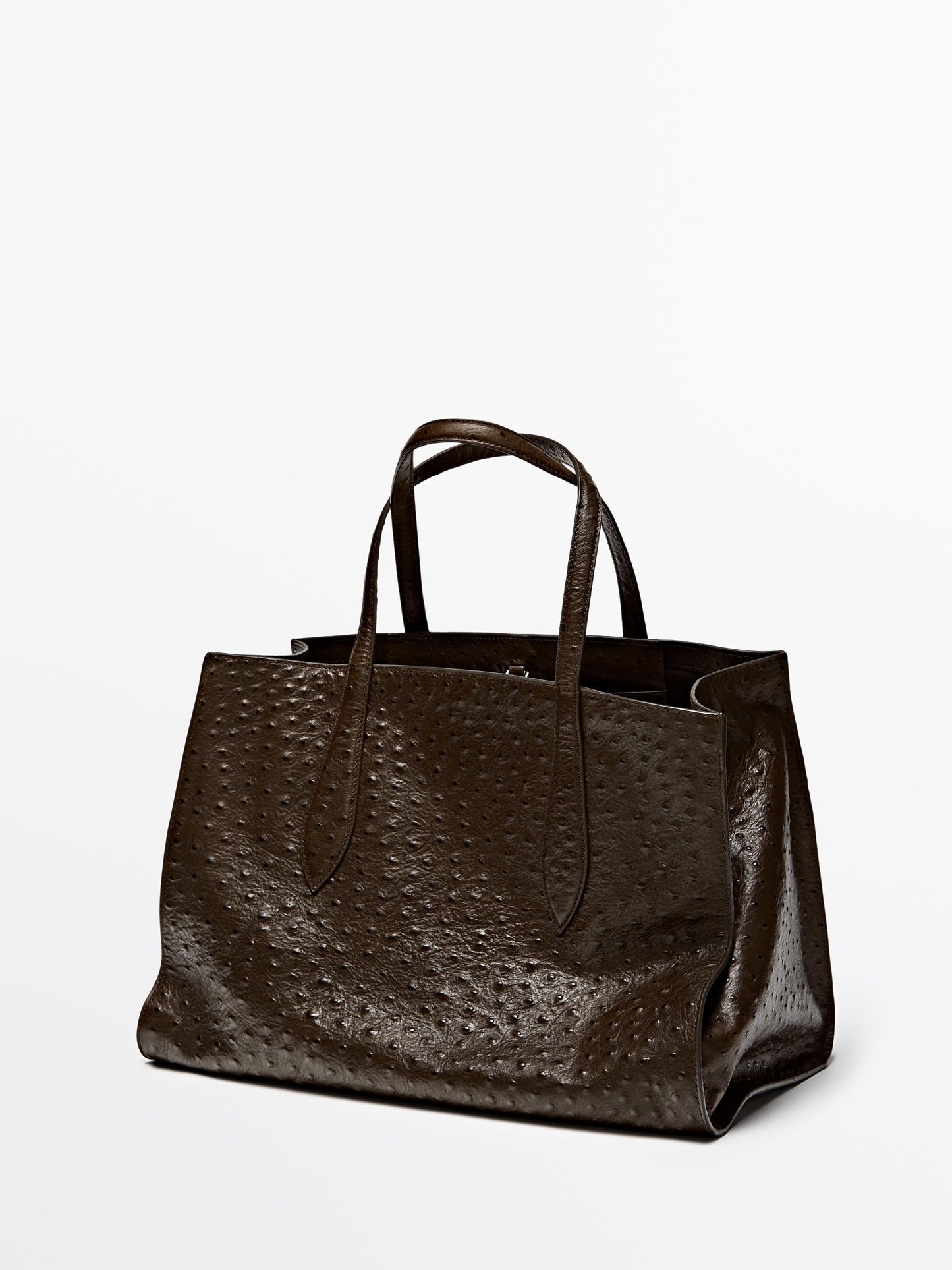 Icon maxi bag in textured leather