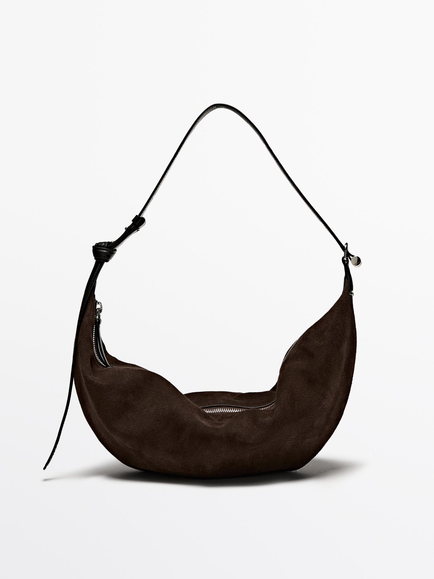 Split leather mini bag