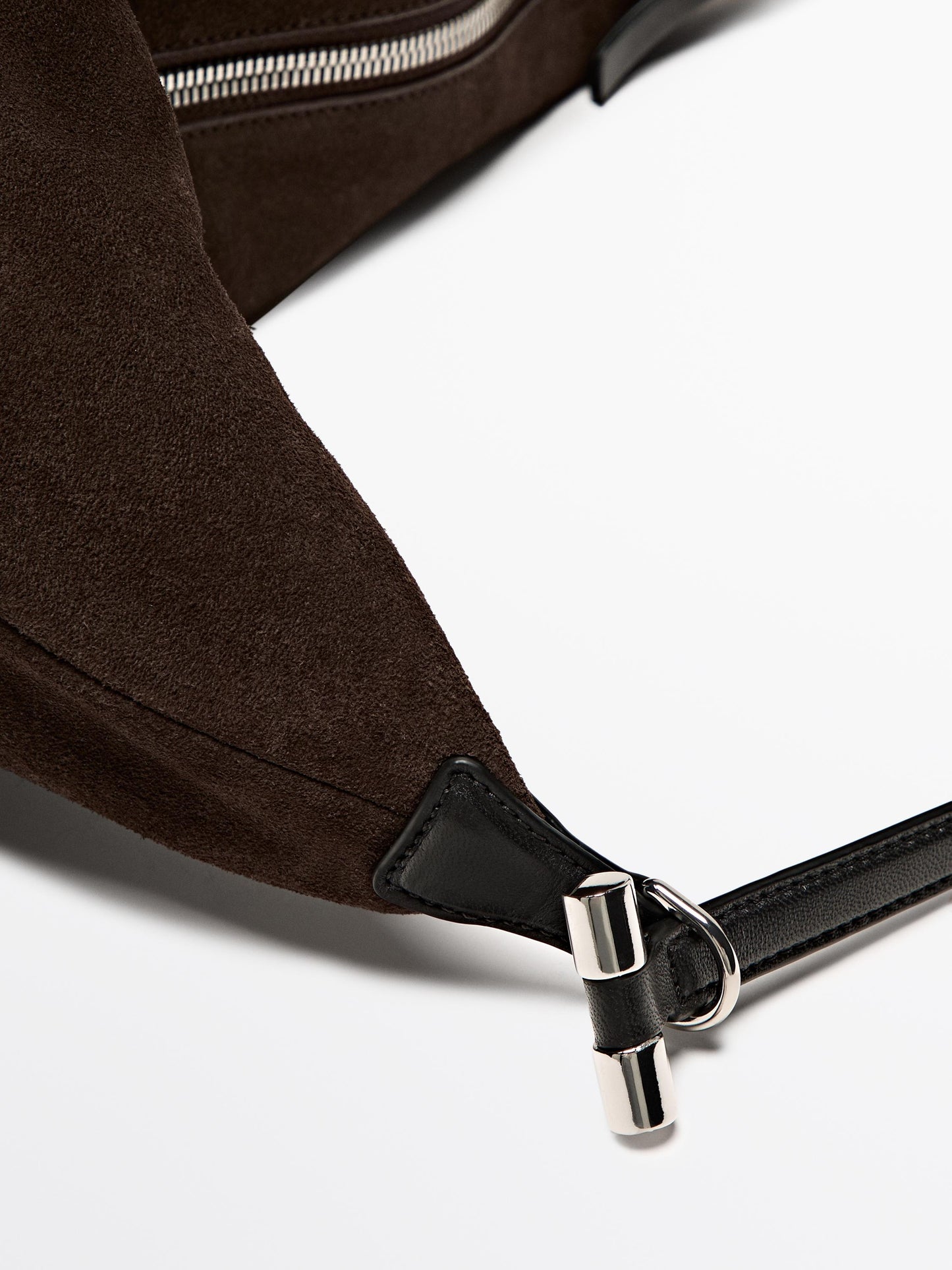 Split leather mini bag