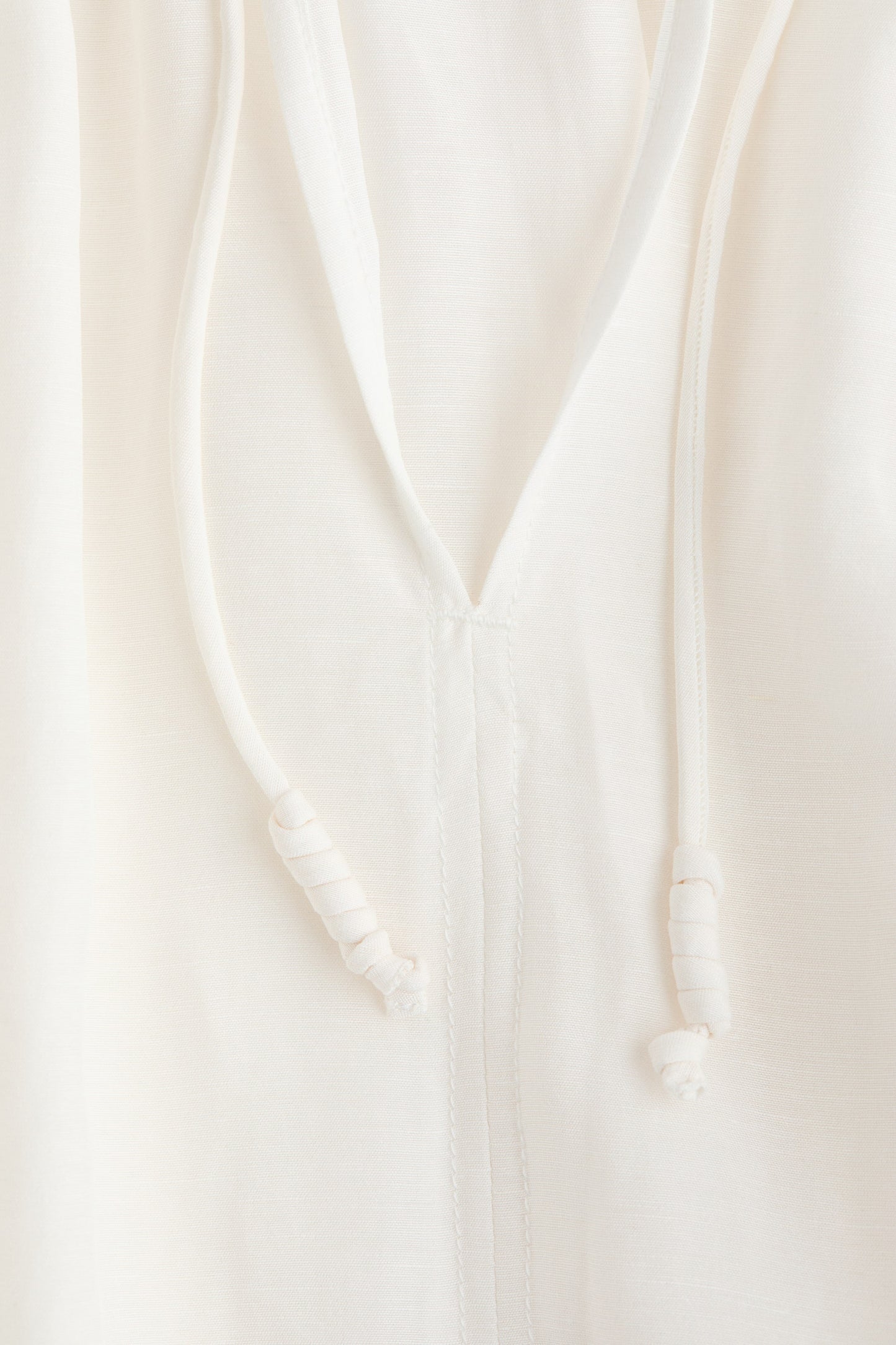 Oversized linen-blend shirt