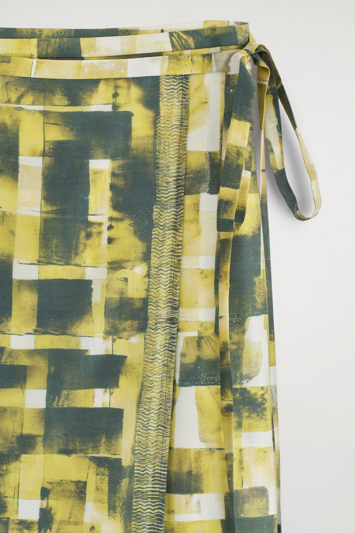 Printed Midi Wrap Skirt