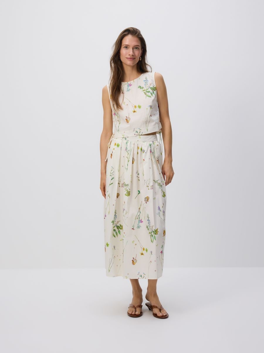 Cotton floral top
