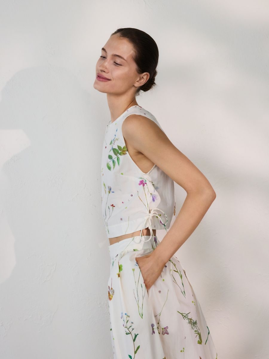 Cotton floral top