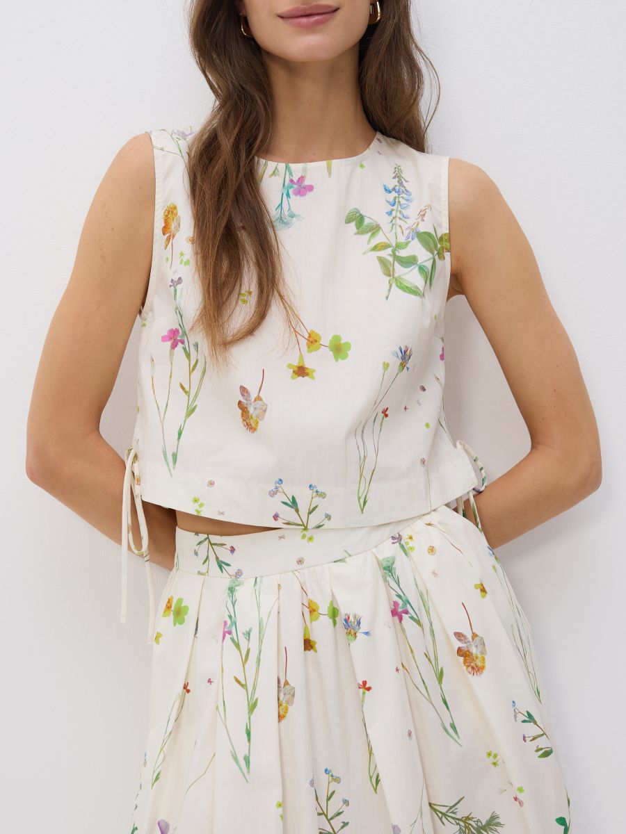 Cotton floral top