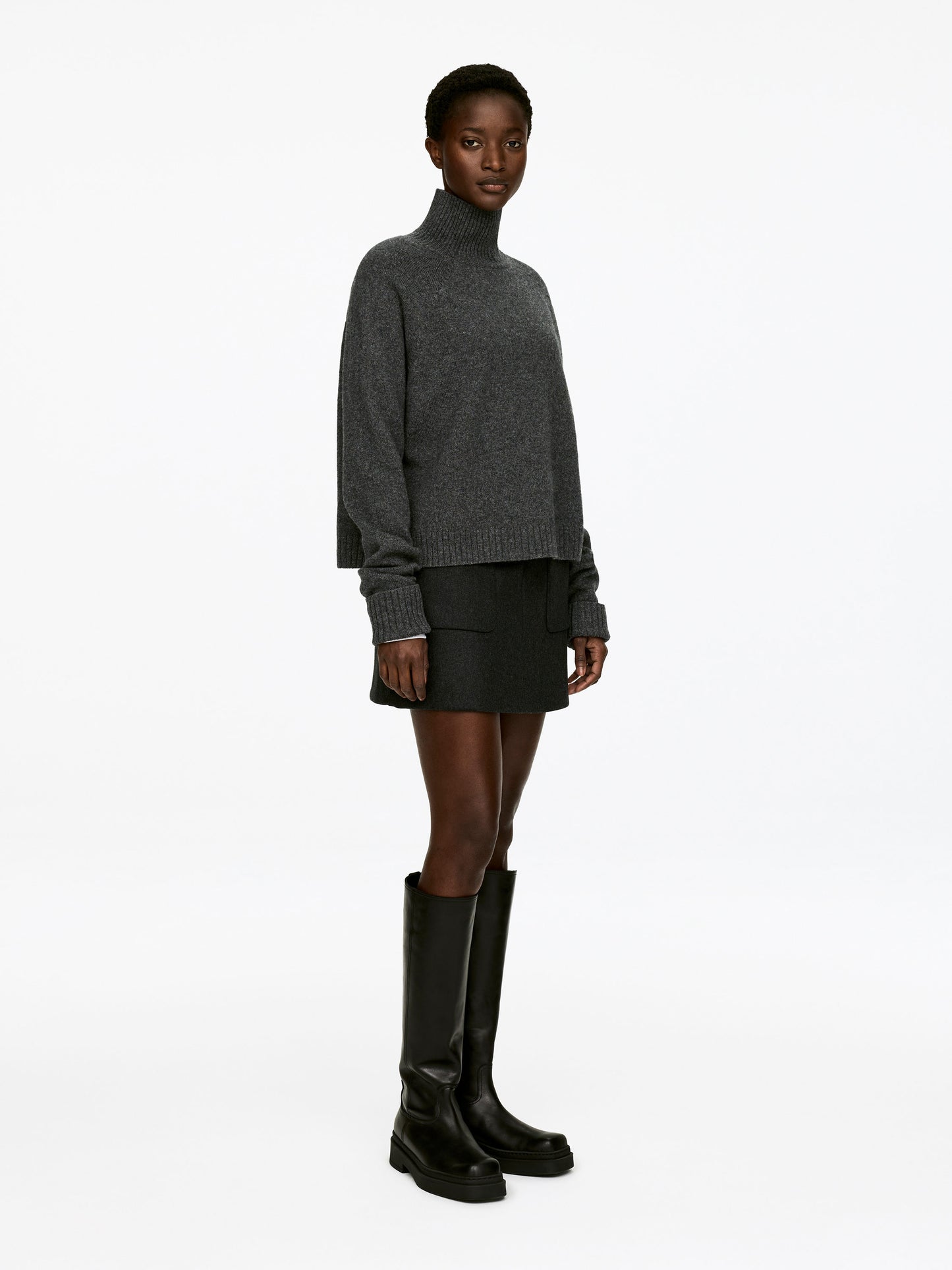 Roll-Neck Wool Jumper