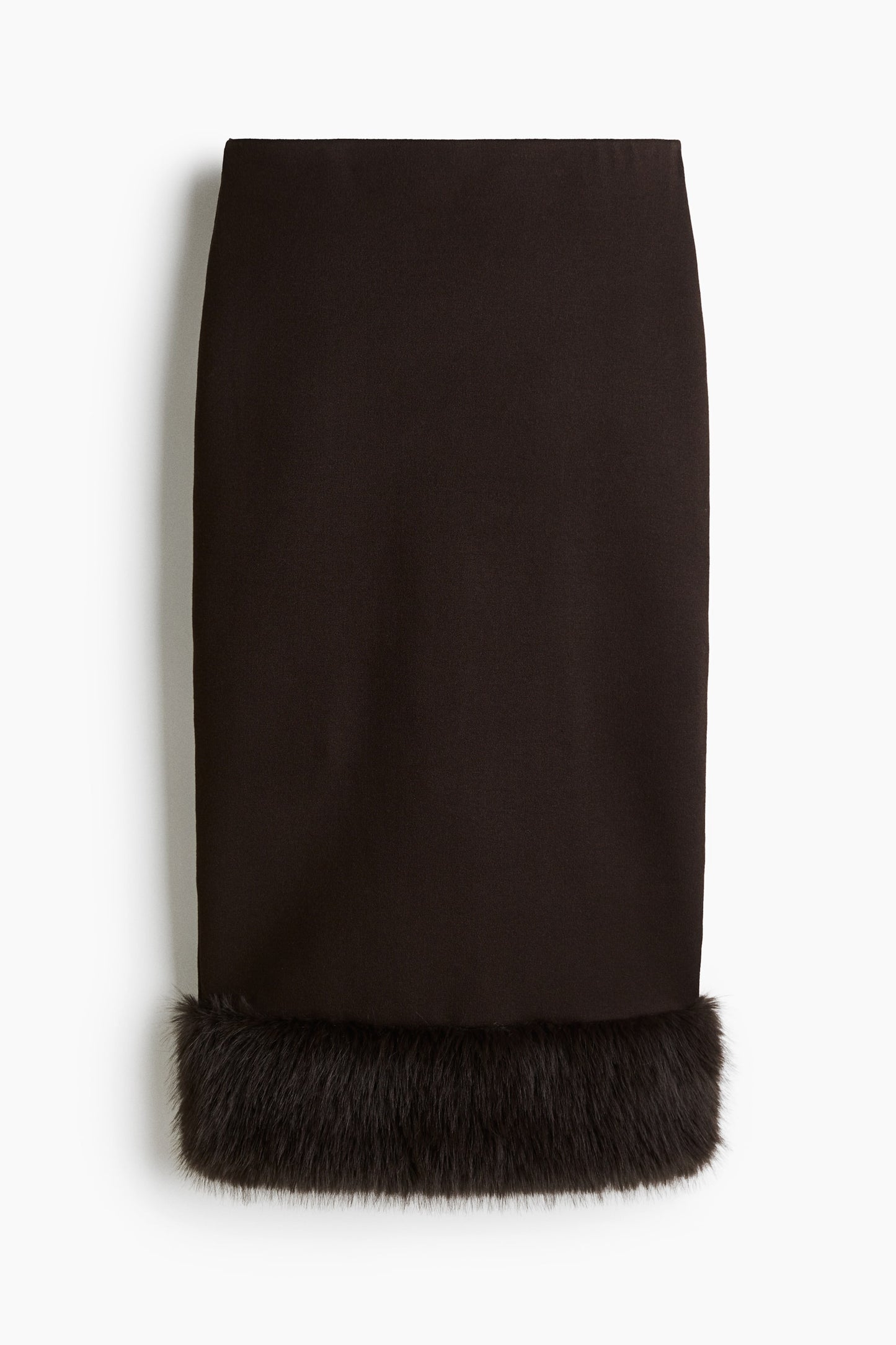 Fine-knit pencil skirt