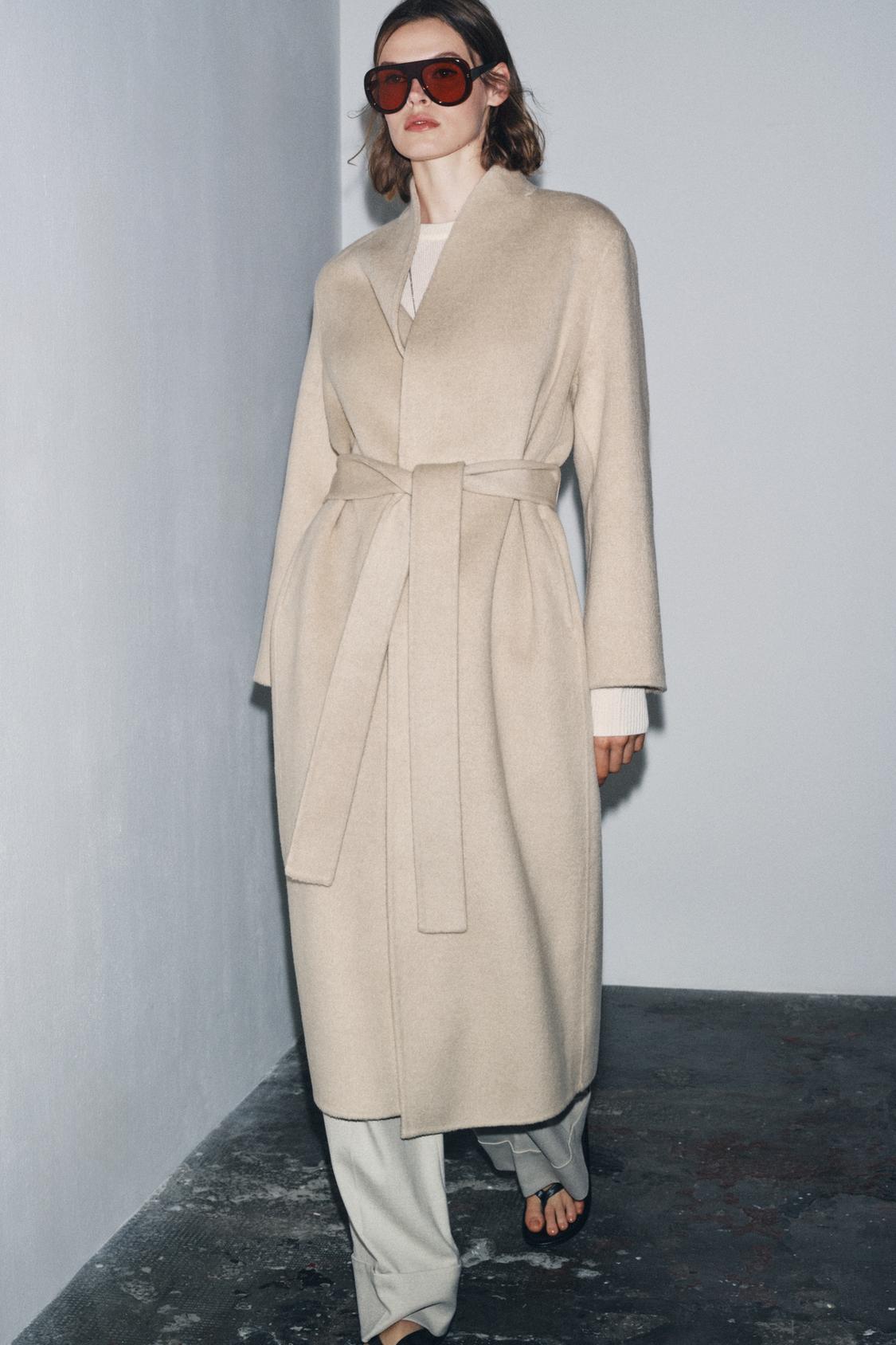 Zw Collection Limited Edition Minimal Wool Blend Coat