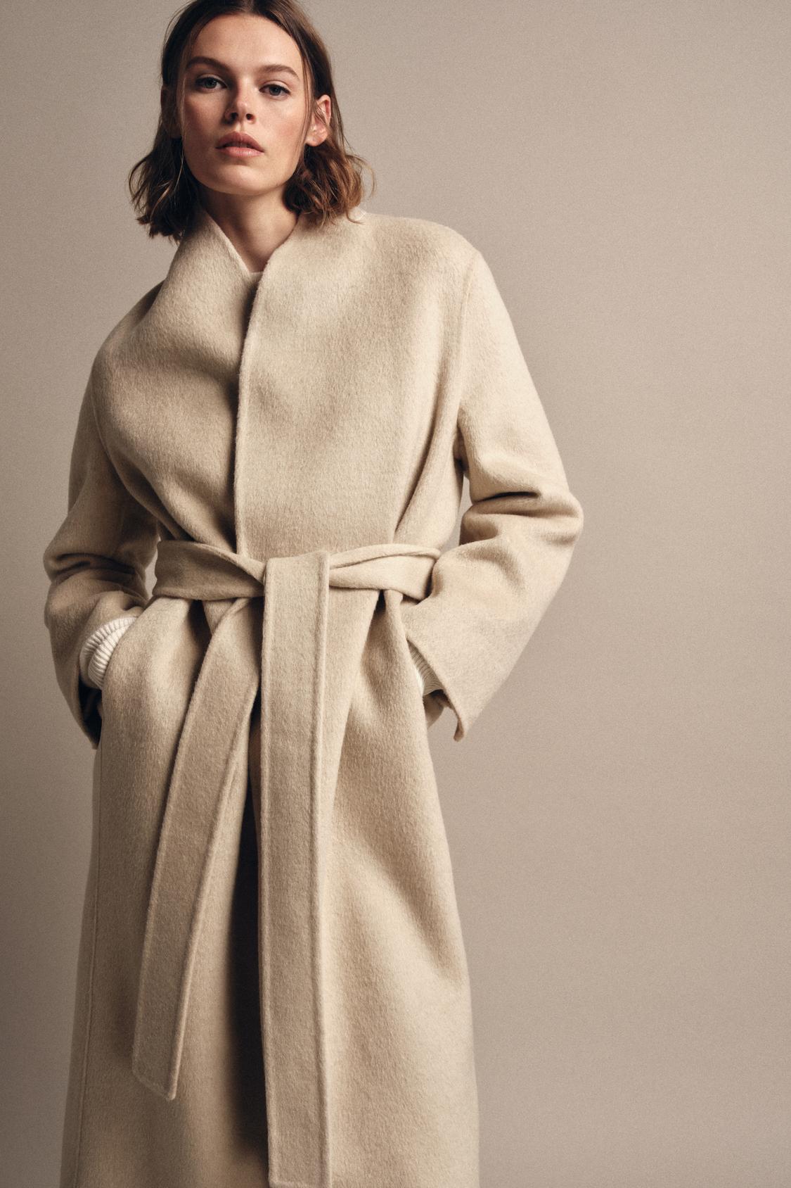 Zw Collection Limited Edition Minimal Wool Blend Coat