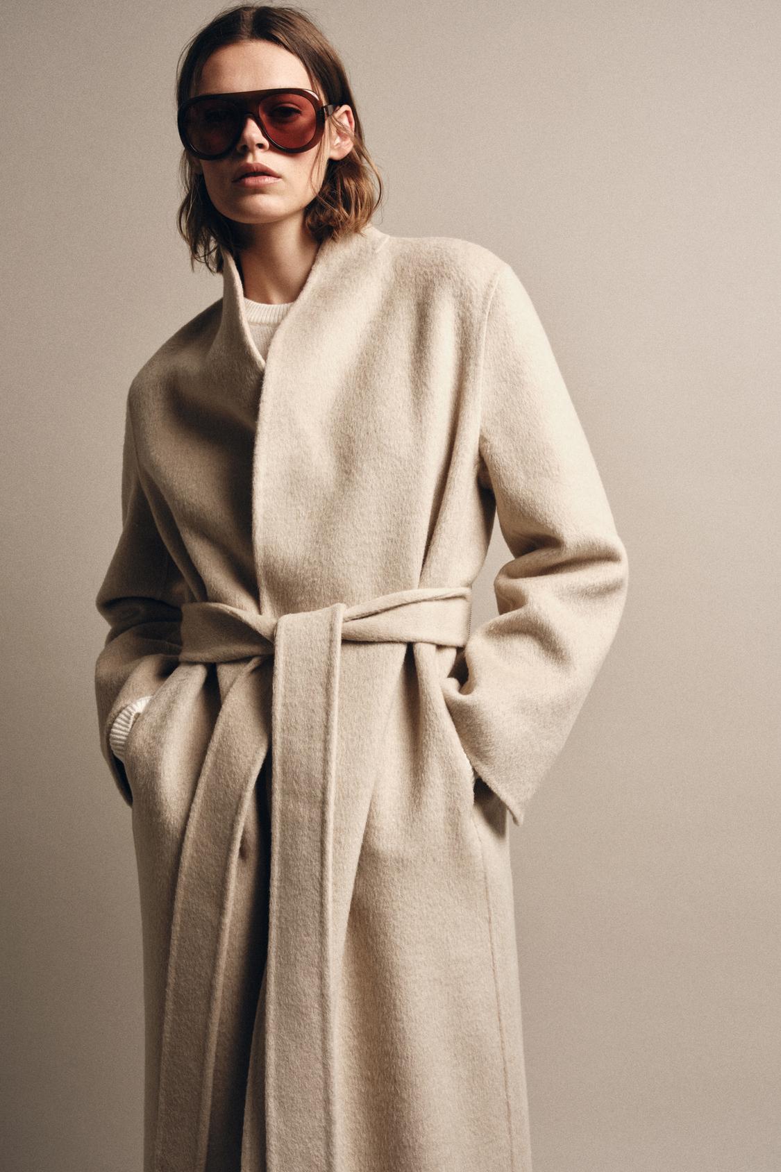 Zw Collection Limited Edition Minimal Wool Blend Coat