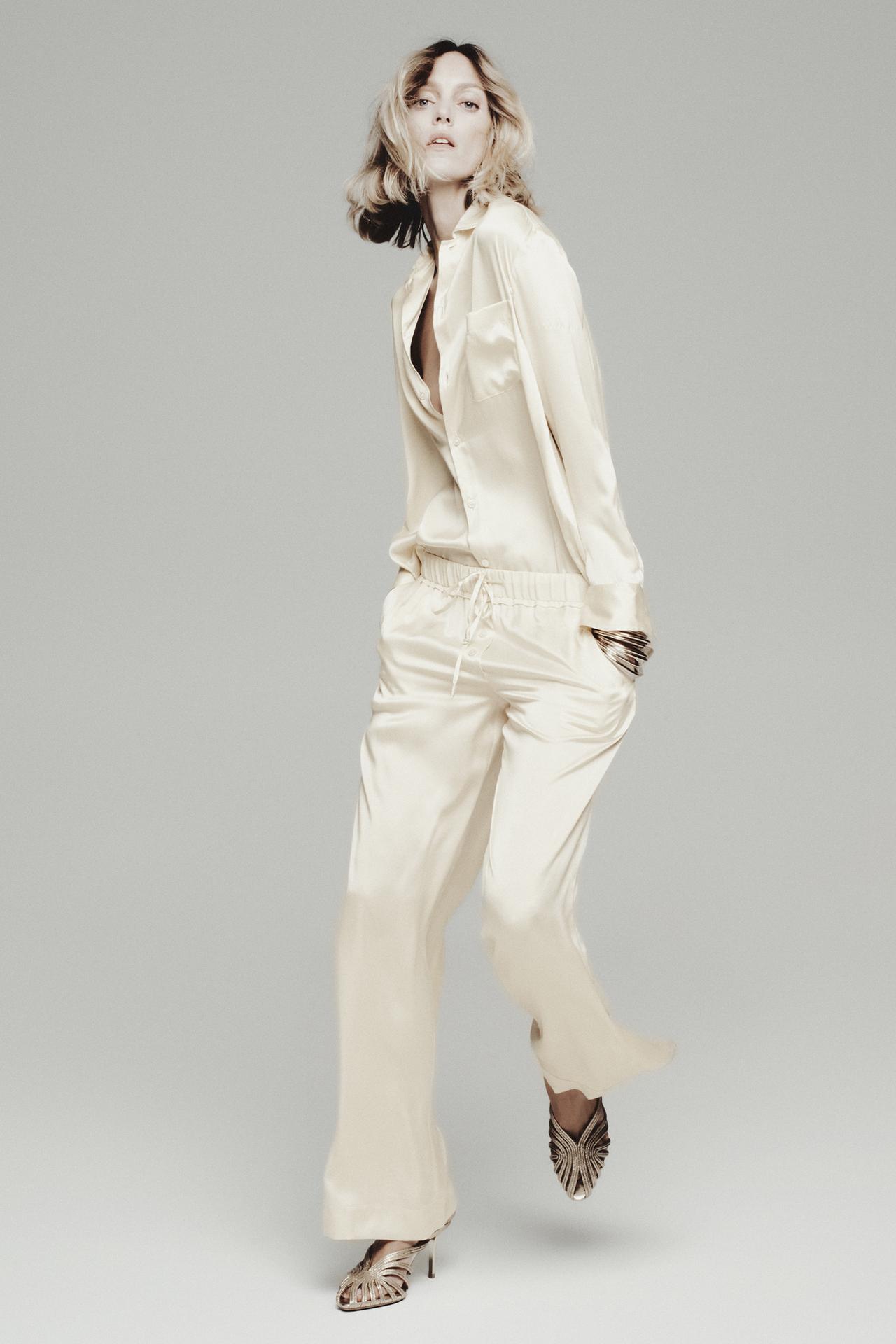 ZW Collection 100% Silk Shirt with Pocket