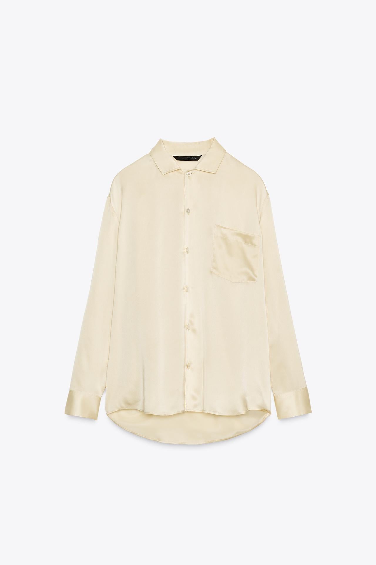 ZW Collection 100% Silk Shirt with Pocket