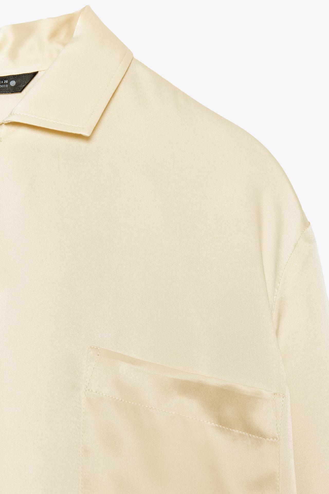ZW Collection 100% Silk Shirt with Pocket