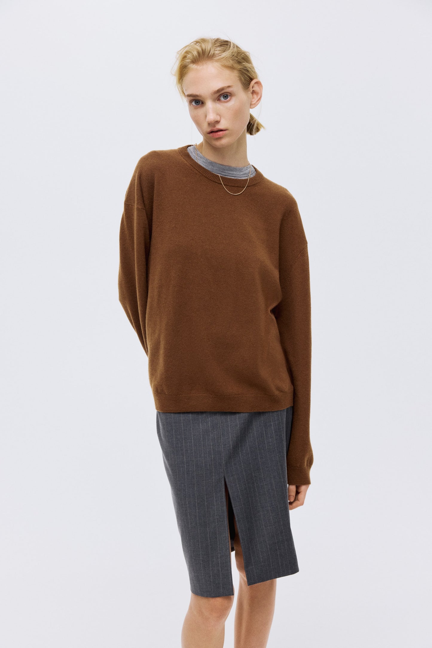 Fine-knit cashmere jumper