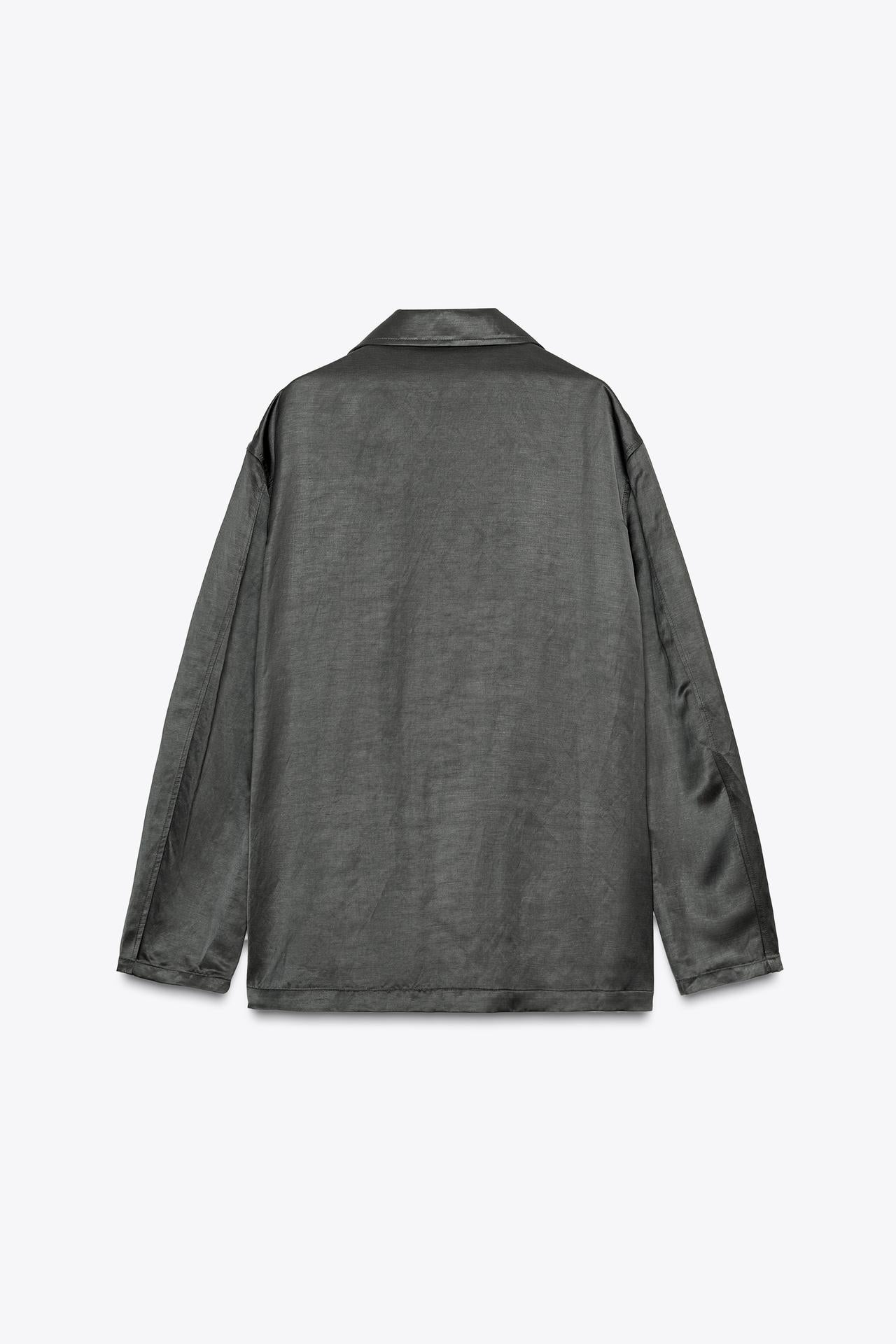ZW Collection Satin Linen Blend Blazer