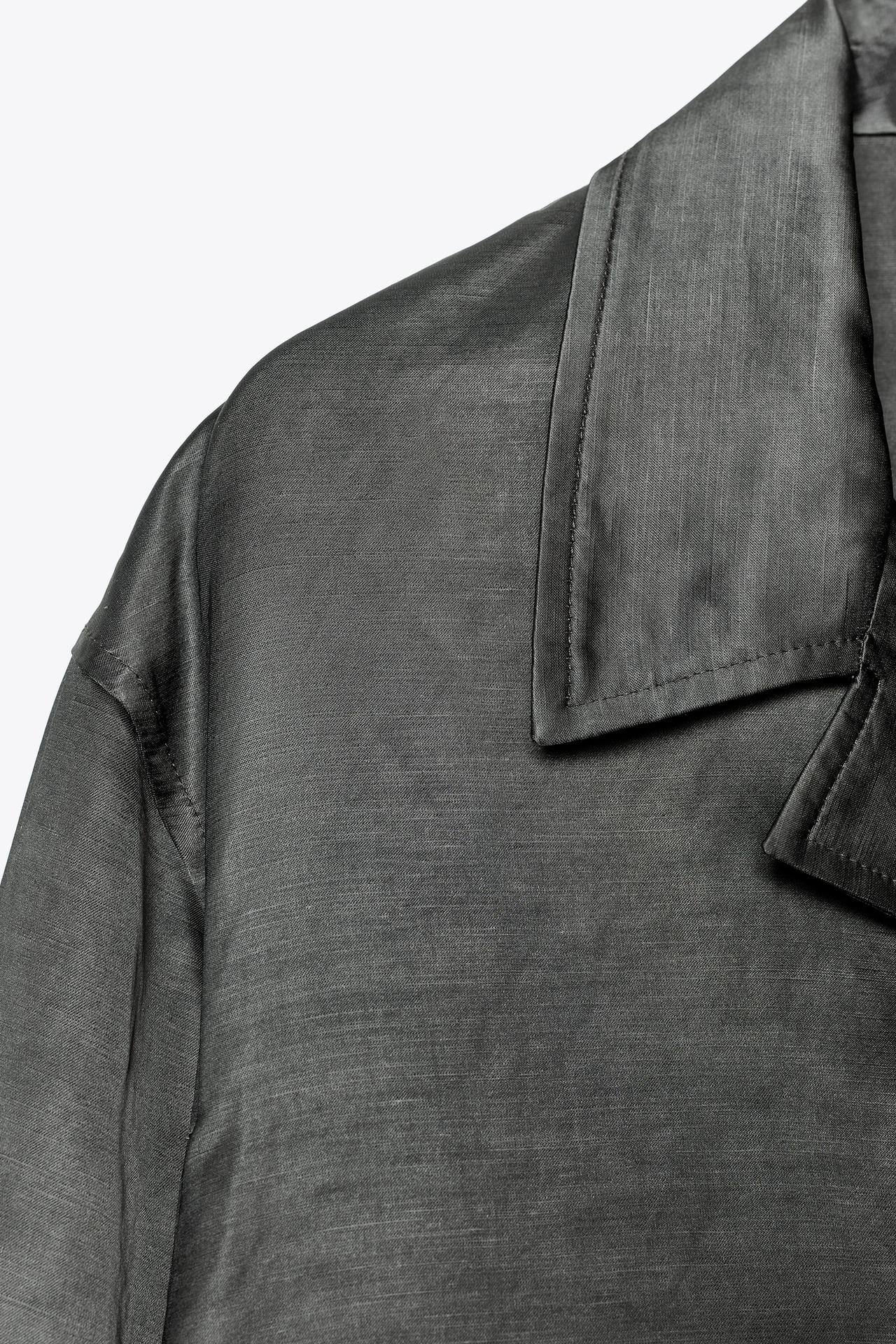 ZW Collection Satin Linen Blend Blazer