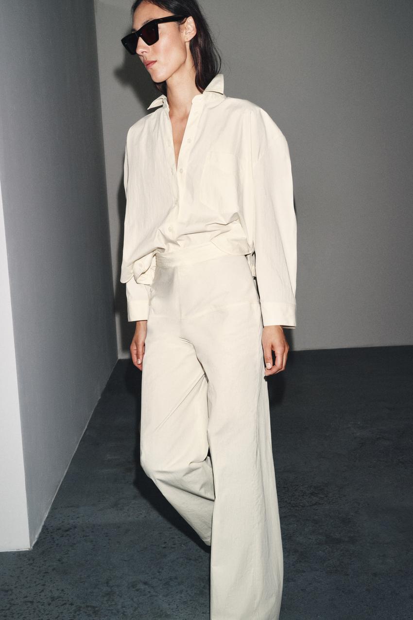 ZW Collection Trousers With Back Zip