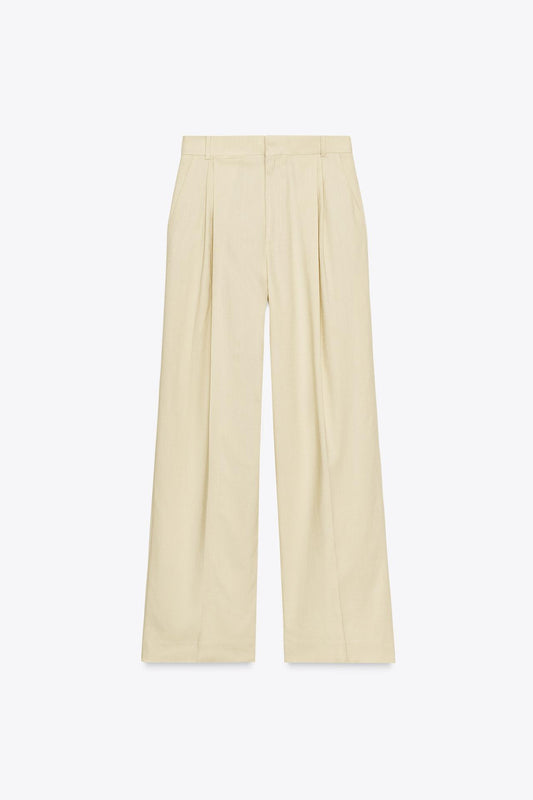 ZW Collection Wide-Leg Darted Trousers