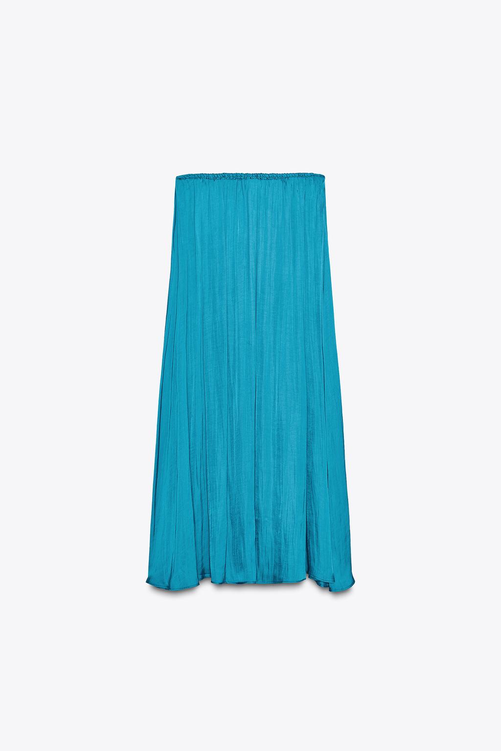 Satin Midi Skirt