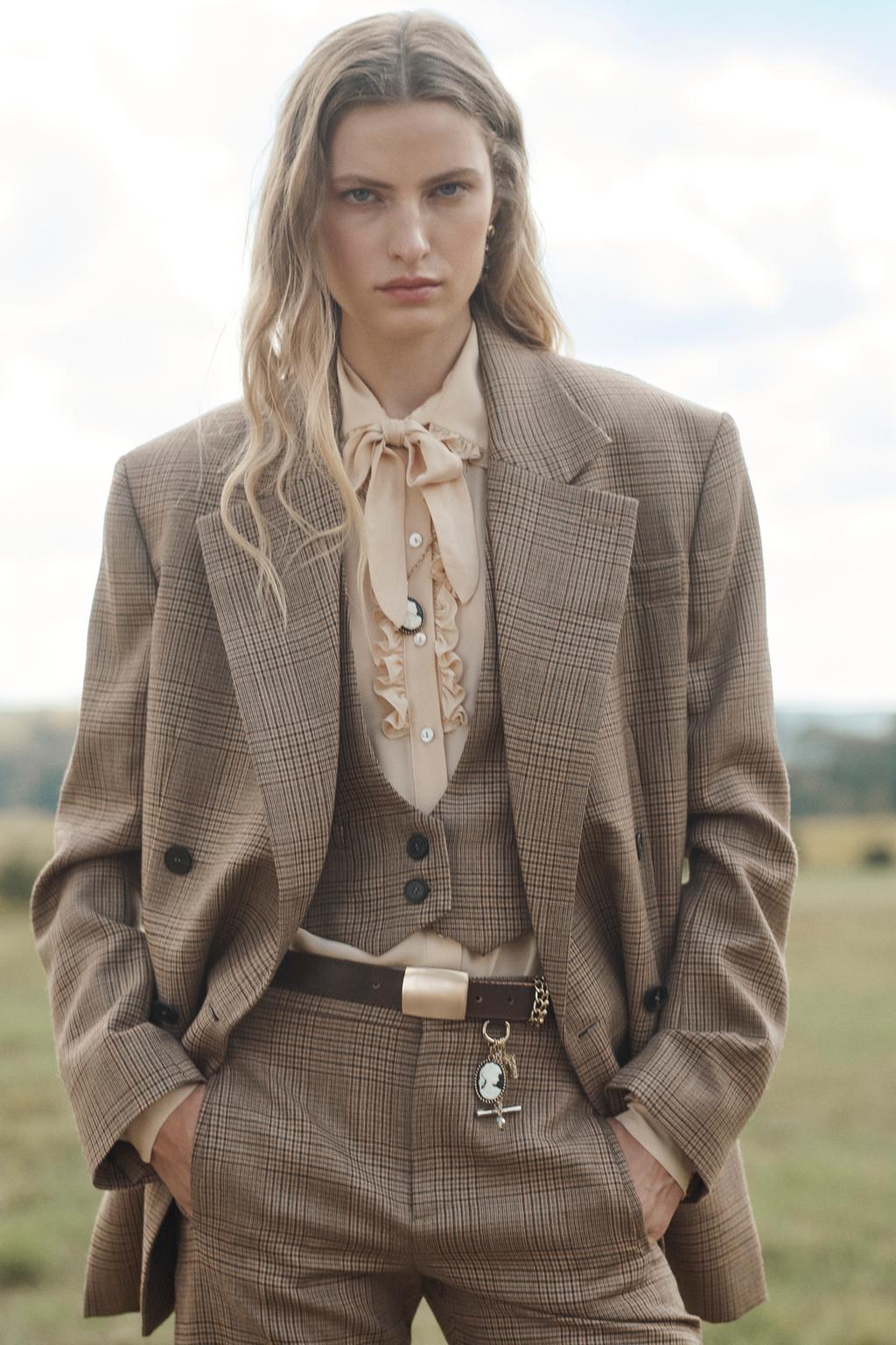 Limited Edition 100% Wool Check Blazer