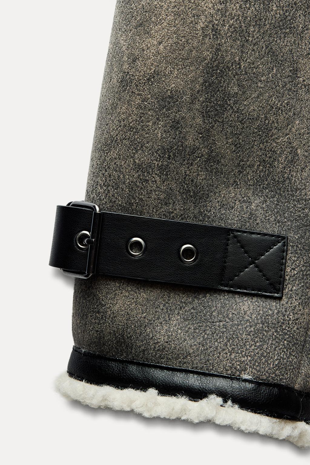 Double-faced jacket with tabs