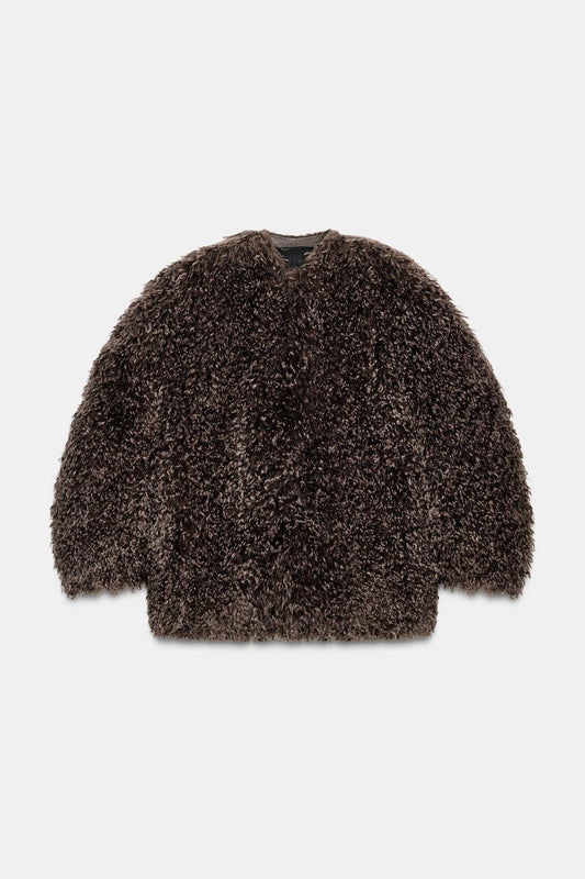 Faux Fur Coat Zw Collection