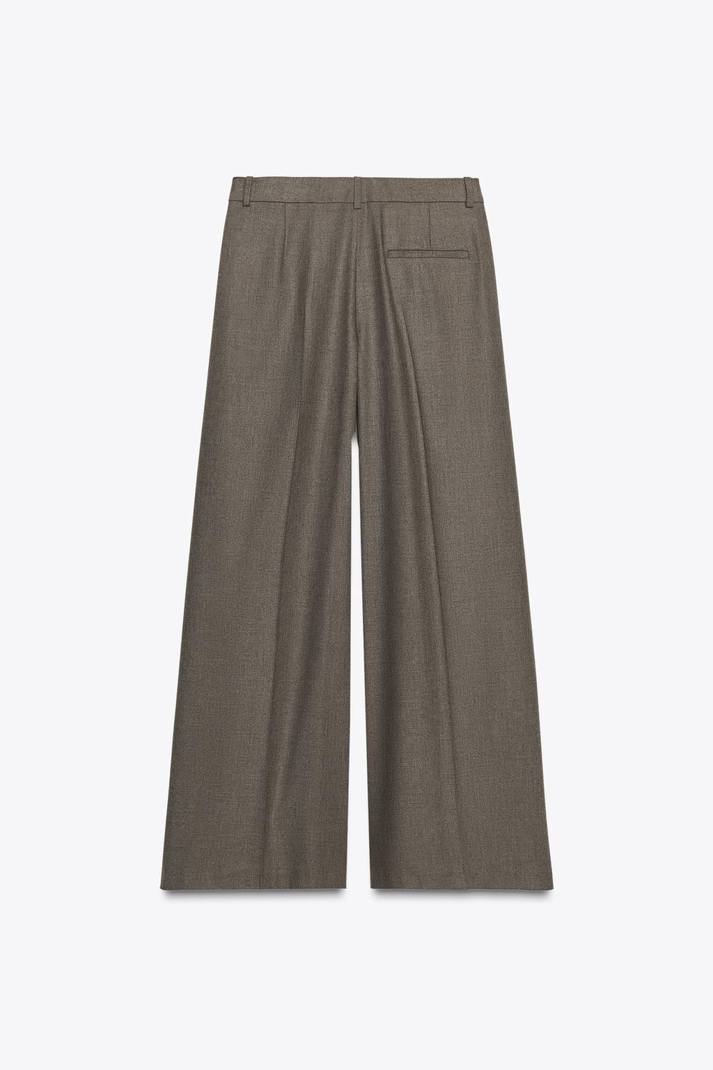 Wide-Leg Trousers With Darts Zw Collection