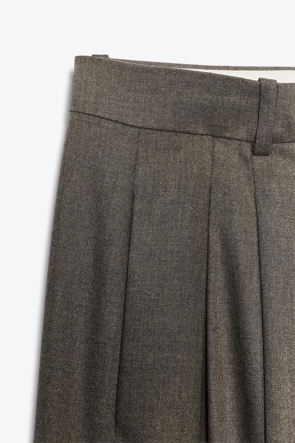 Wide-Leg Trousers With Darts Zw Collection