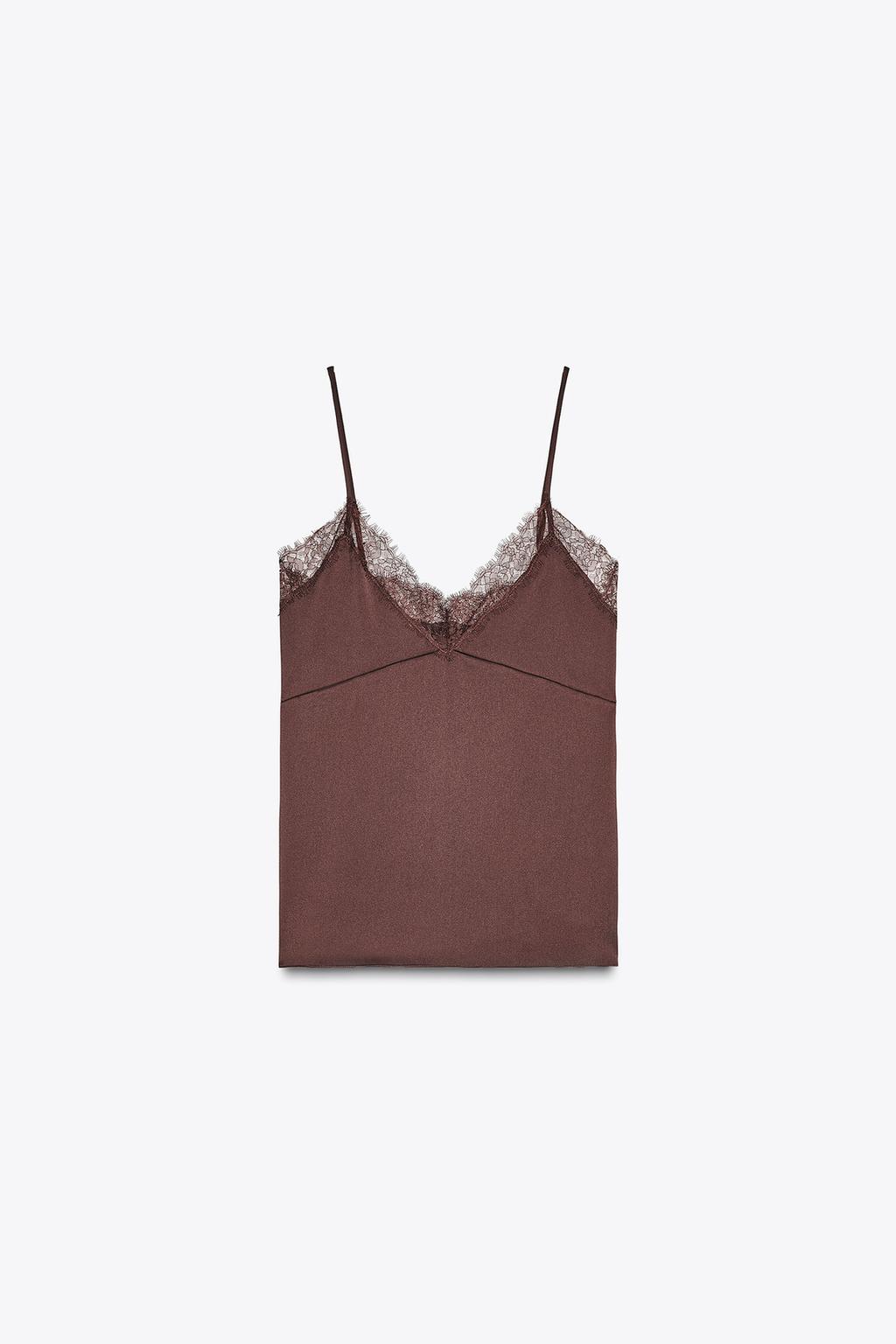 Satin Lace Top