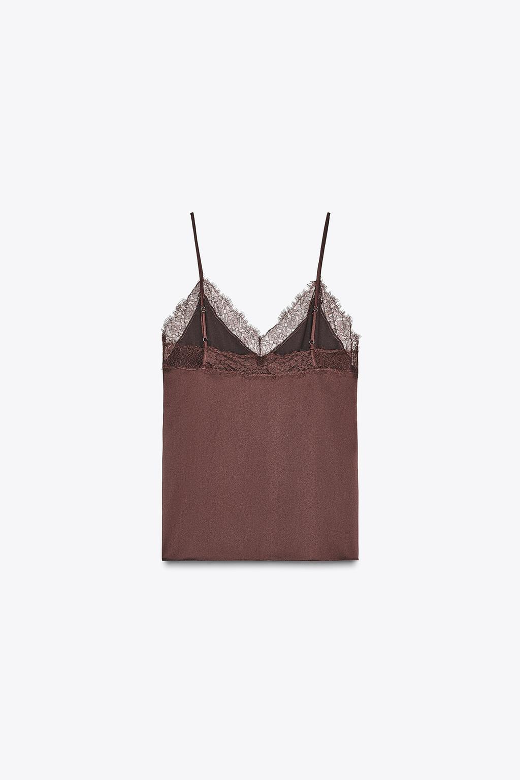 Satin Lace Top