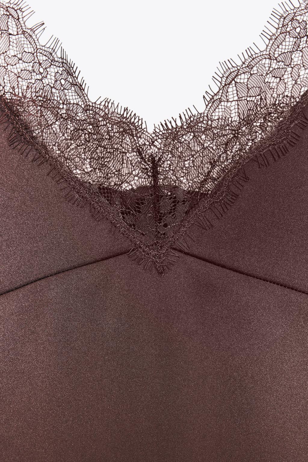 Satin Lace Top