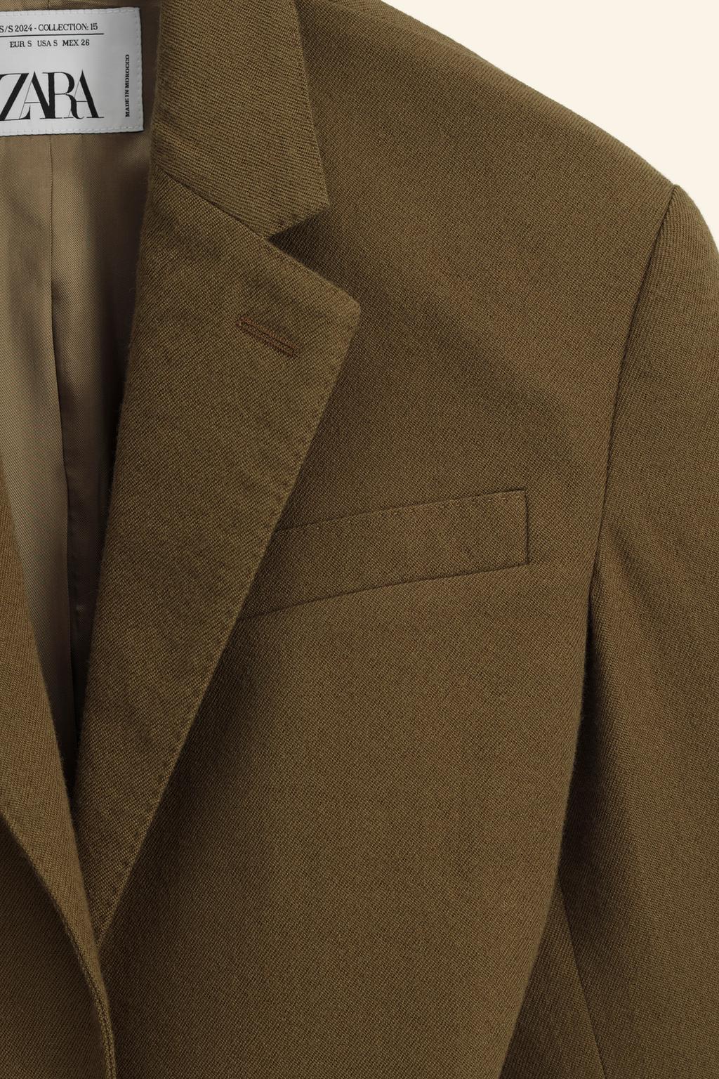 Limited edition 100% wool fitted blazer