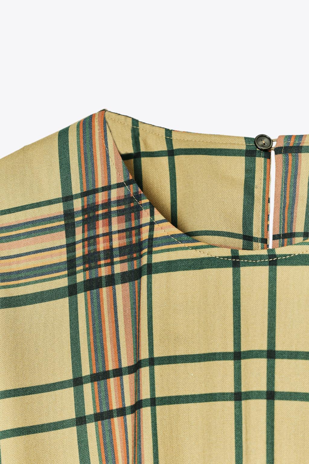 ZW COLLECTION Check Midi Dress