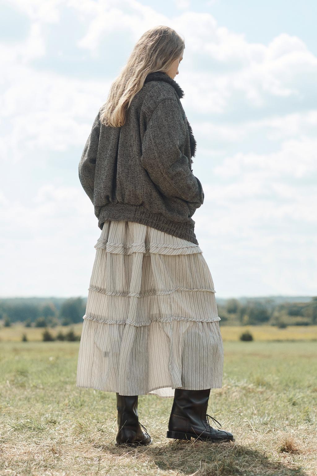Limited Edition Herringbone Combined Bomber Jacket