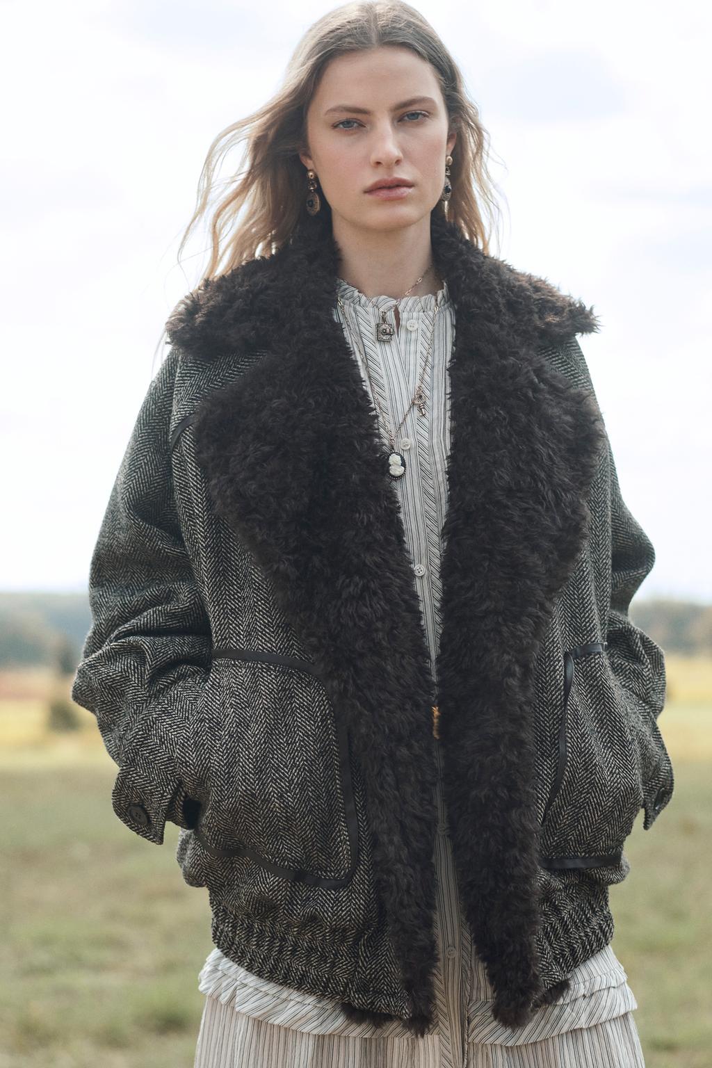 Limited Edition Herringbone Combined Bomber Jacket