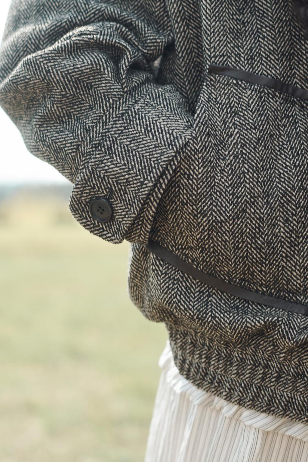 Limited Edition Herringbone Combined Bomber Jacket