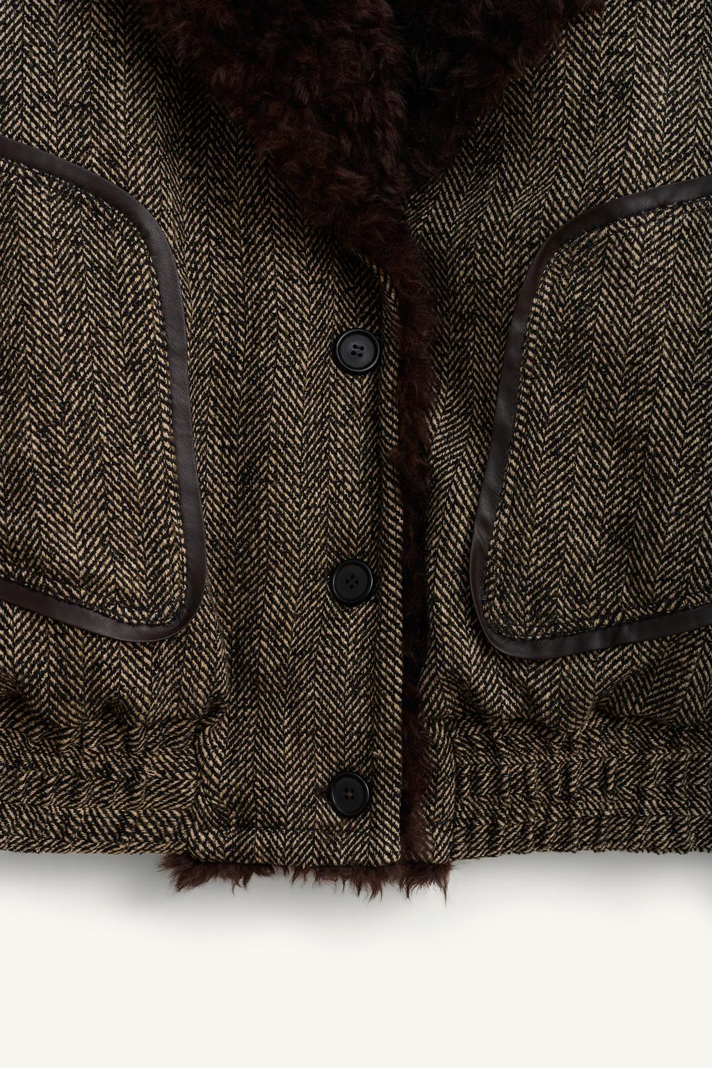 Limited Edition Herringbone Combined Bomber Jacket