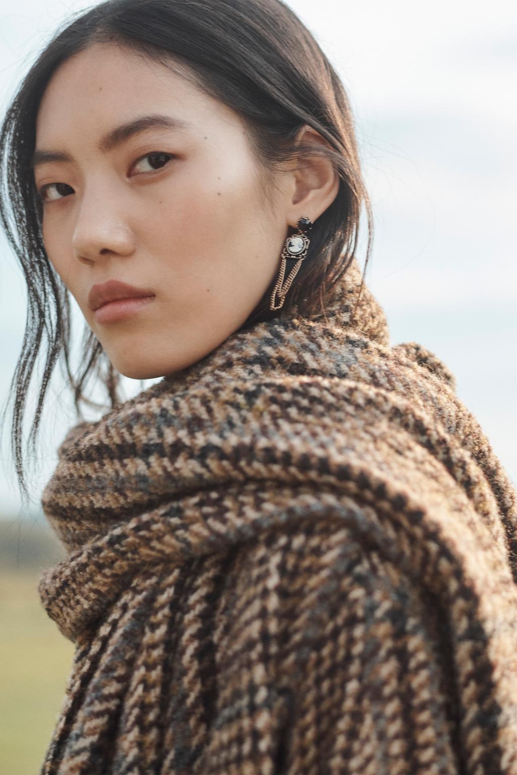 Limited Edition Check Coat With Scarf