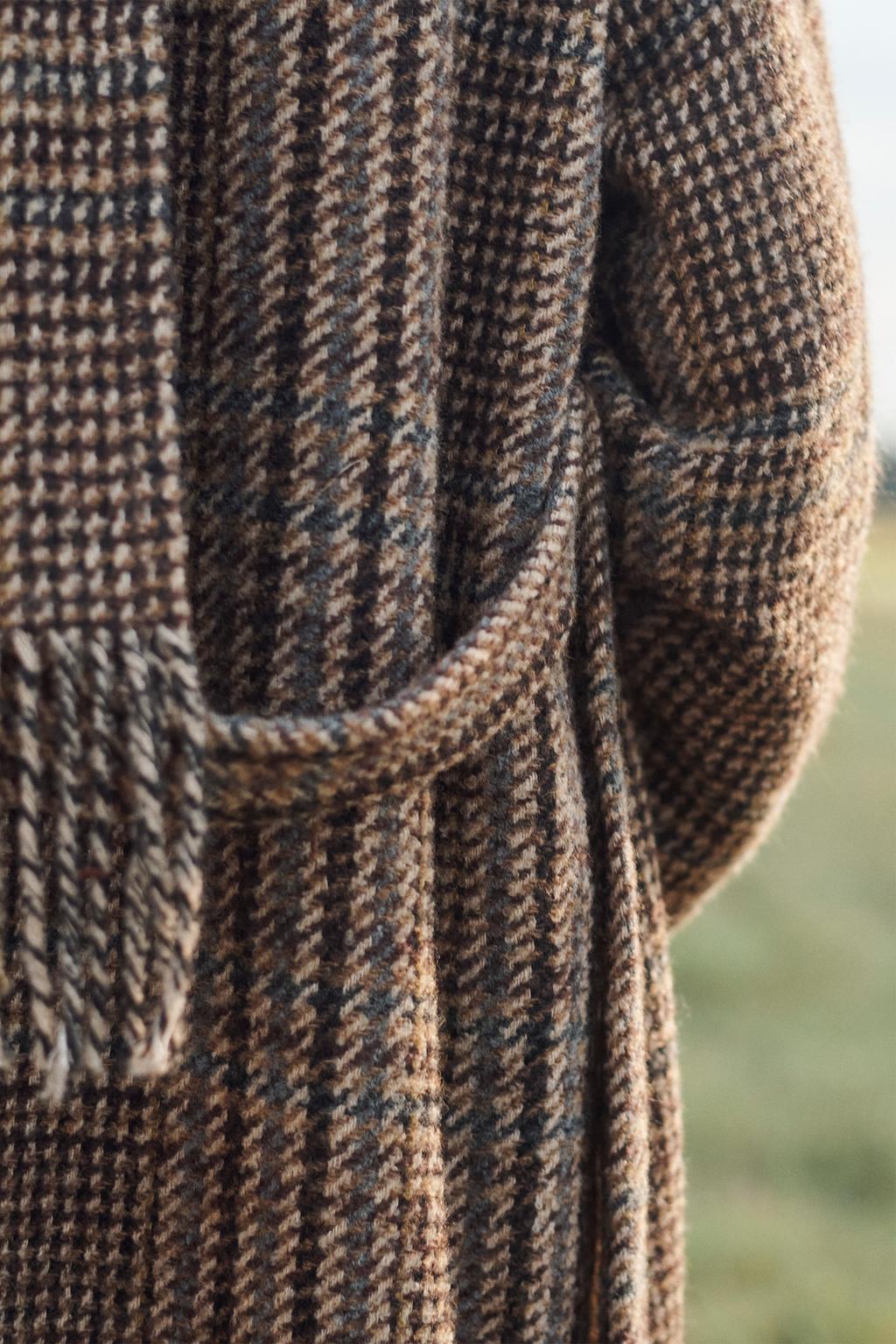 Limited Edition Check Coat With Scarf