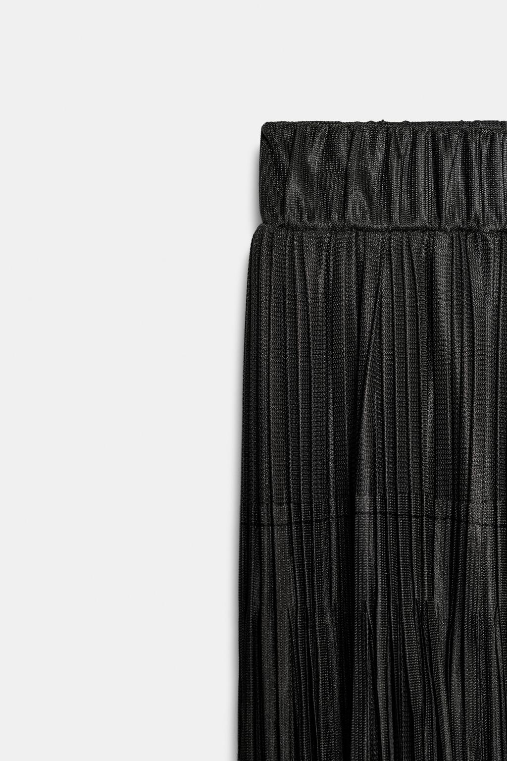 Fringed Midi Skirt