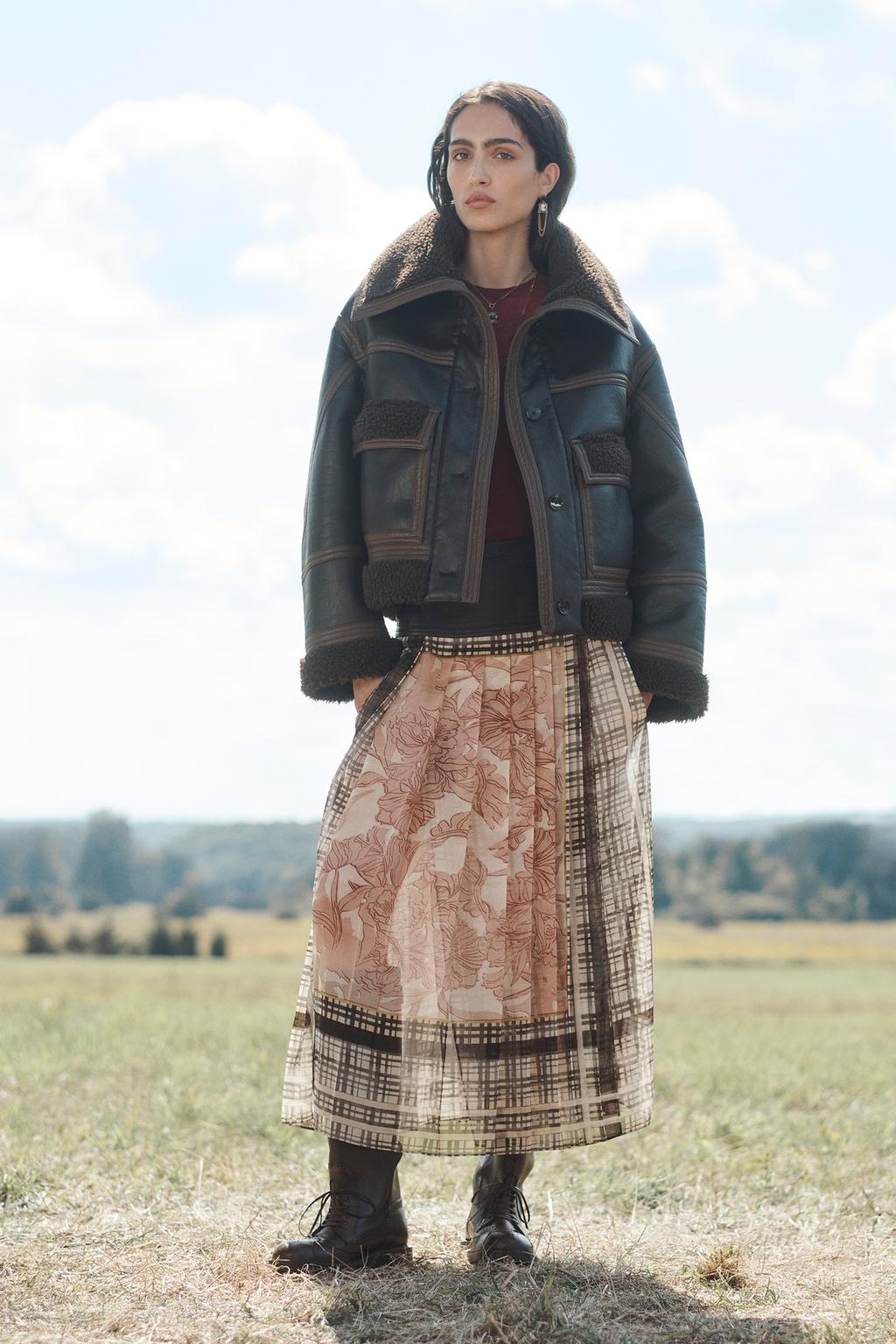 Limited Edition Scarf Pleated Skirt