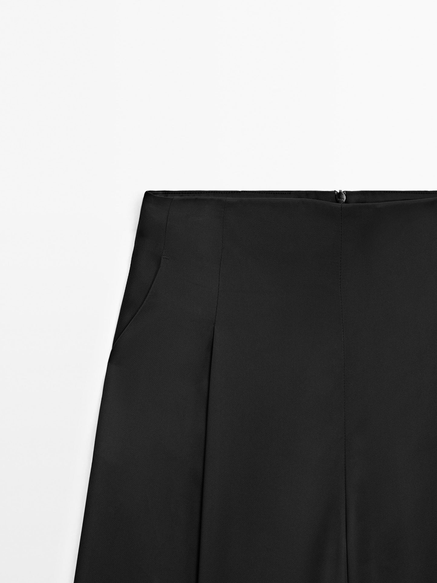 Satin wide-leg trousers