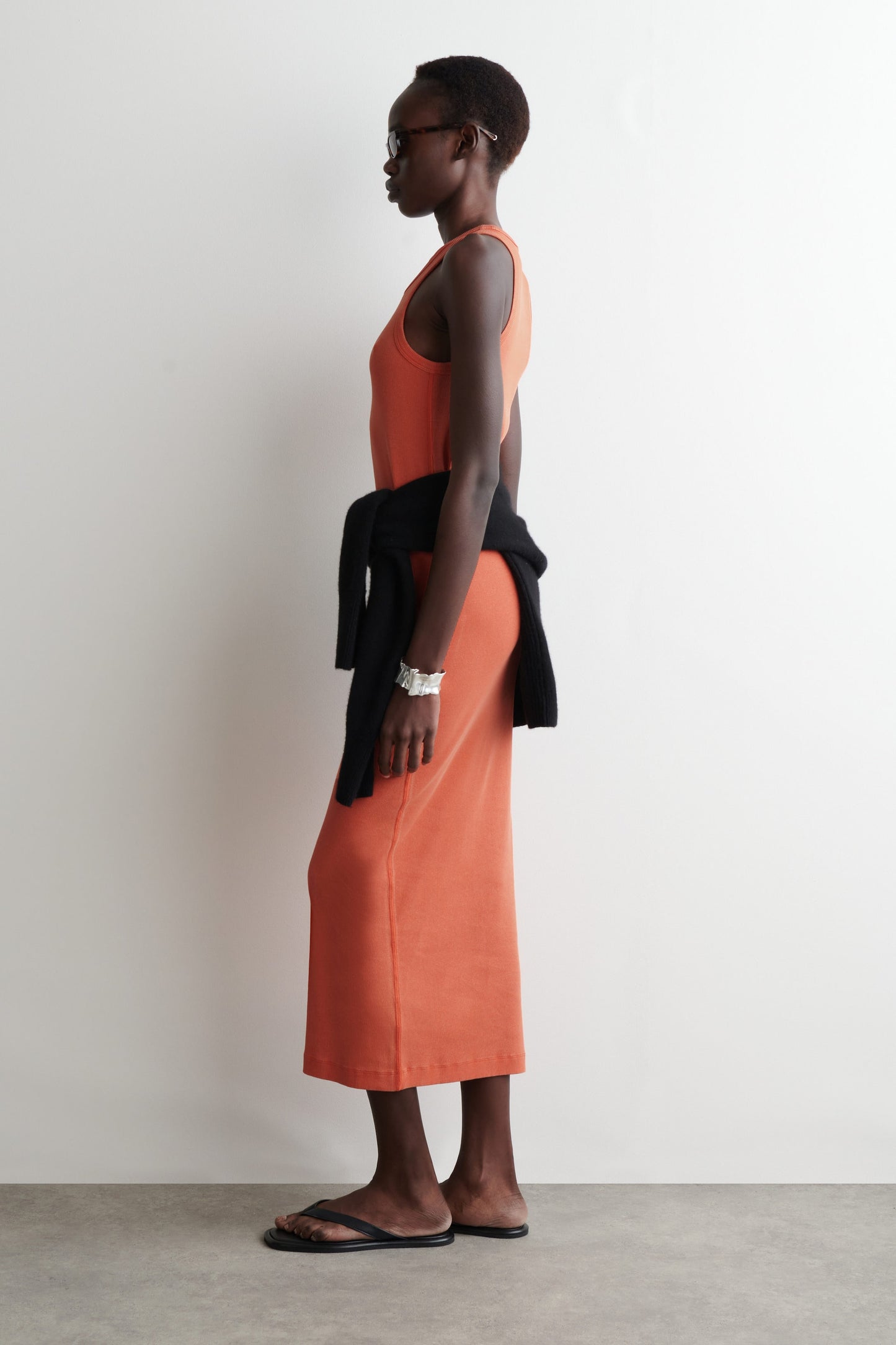 Ribbed tube dress