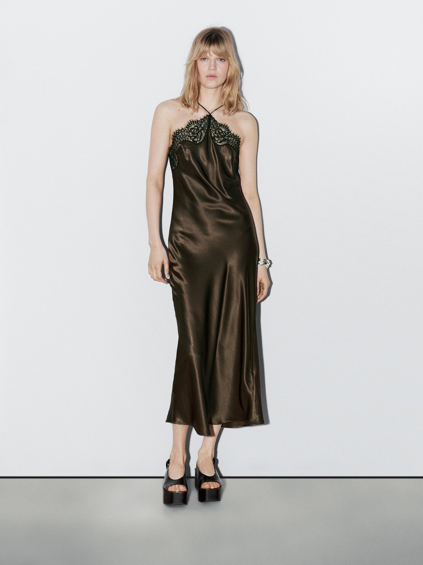 Satin camisole dress